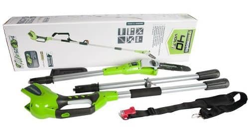 Купить Высоторез Greenworks G40PS20 сучкорез аккумуляторный без аккумулятора и зарядного устройства по низкой цене