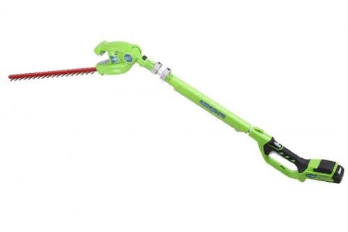 Купить Кусторез Greenworks G24PH51 аккумуляторный телескопический без аккумулятора и зарядного устройства по низкой цене