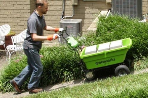 Купить Тележка Greenworks G-Max 40V G40GC садовая самоходная без аккумулятора и зарядного устройства по низкой цене