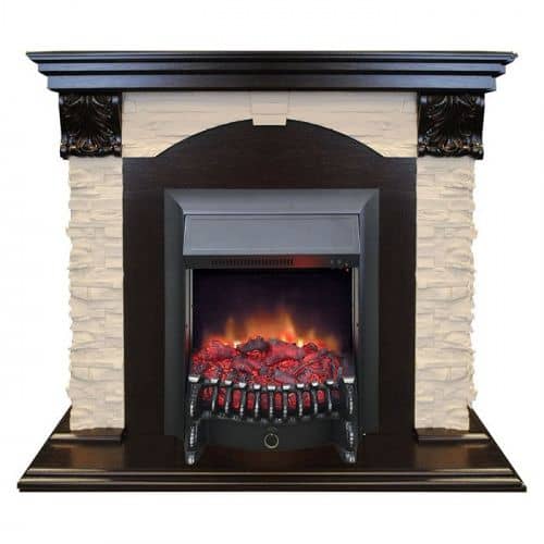 Купить Электрокамин Real Flame Dublin LUX STD/EUG c очагом Fobos Lux по низкой цене