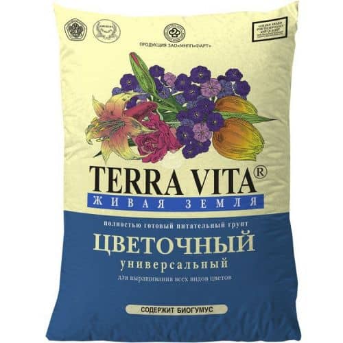 Купить Грунт Terra Vita Живая Земля цветочная 50 л по низкой цене