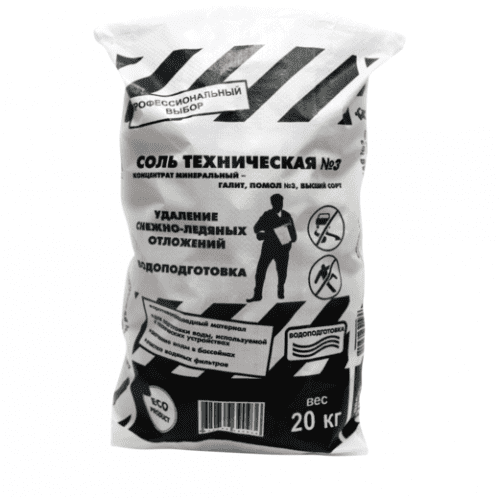Купить Реагент Rockmelt Соль техническая №3 противогололедный 20 кг по низкой цене