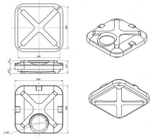Купить Бак Экопром Rostok для душа без лейки 150 л по низкой цене