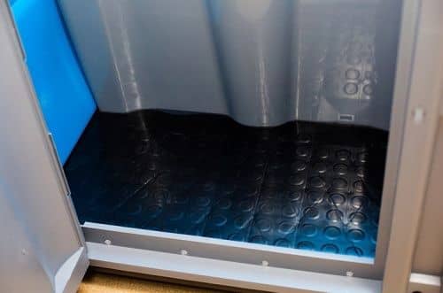 Купить Кабина Lex Group Toypek туалетная синяя собранная по низкой цене