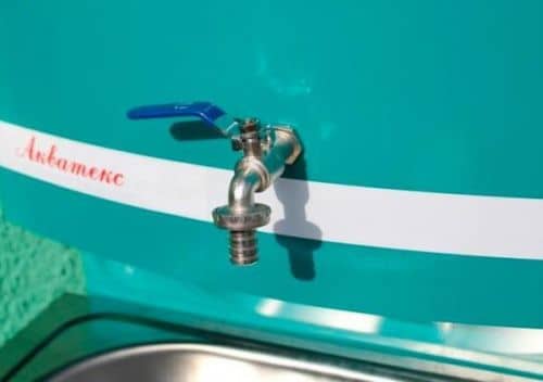 Купить Умывальник Акватекс с электроводонагревателем, с тумбой, мойка из пластика лагуна по низкой цене