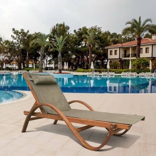 Купить Шезлонг-лежак Афина-Мебель AFM-511 Olive Мальта оливковый по низкой цене