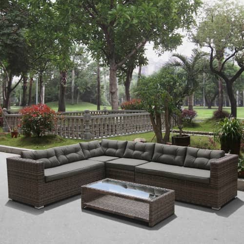 Купить Комплект мебели Афина-Мебель AFM-305B Brown/Grey коричневый по низкой цене