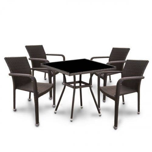 Купить Комплект мебели Афина-Мебель T283ВNS-W51-A2001B-W53-4PCS коричневый по низкой цене