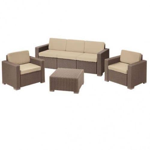 Купить Комплект мебели Allibert California 3 Seater капучино - песочный по низкой цене