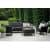 Купить Комплект мебели Allibert Salemo 3 seater графит-прохладный серый по низкой цене