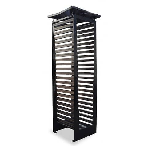 Купить Дровница Хоббика Классика черная по низкой цене