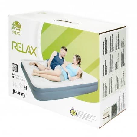 Купить Матрас Relax High Raised Air Bed Queen 27278EU надувной со встроенным электронасосом 203х157х38 см по низкой цене