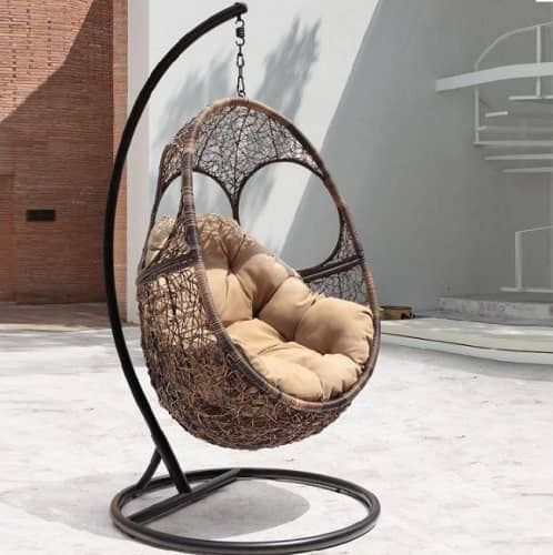 Купить Кресло Solar подвесное коричневое по низкой цене