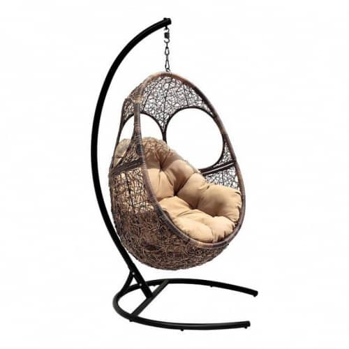 Купить Кресло Solar подвесное коричневое по низкой цене