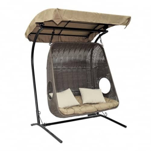 Купить Кресло Canopy подвесное для двоих коричневое по низкой цене