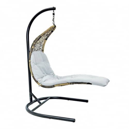 Купить Кресло-шезлонг Relaxa подвесное коричневое по низкой цене