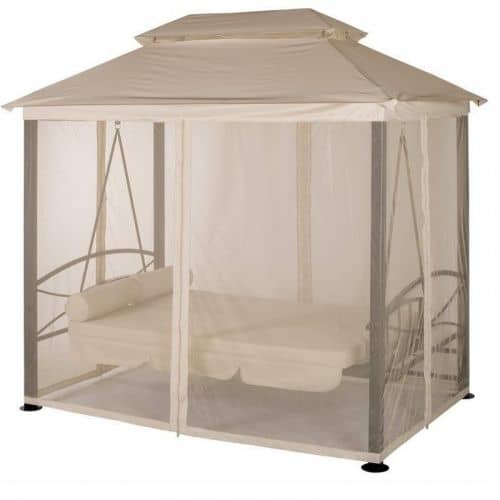 Купить Беседка-качели Удачная Мебель Пальмира бежевая по низкой цене