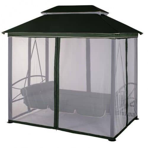 Купить Беседка-качели Удачная Мебель Пальмира зелёная по низкой цене