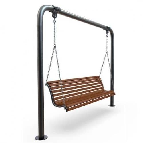 Купить Качели Хоббика Бульвар парковые палисандр по низкой цене
