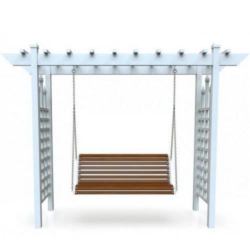 Купить Качели Хоббика Зимний сад парковые белые по низкой цене
