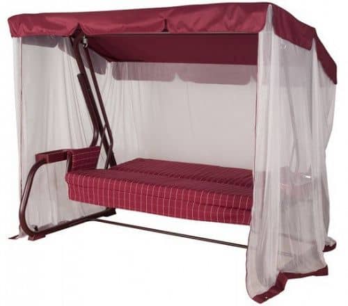 Купить Качели Даметекс Варадеро Премиум садовые бордо по низкой цене