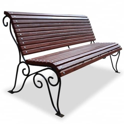 Купить Скамейка Хоббика Лотос Nova кованая палисандр 150 см по низкой цене