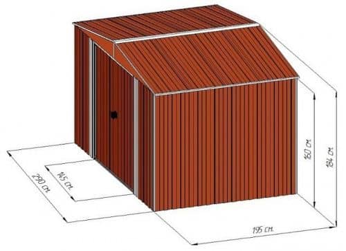 Купить Сарай Barnas металлический 3х2 м по низкой цене