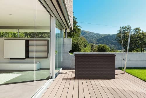 Купить Сундук Keter Java Box из пластика коричневый 850 л по низкой цене