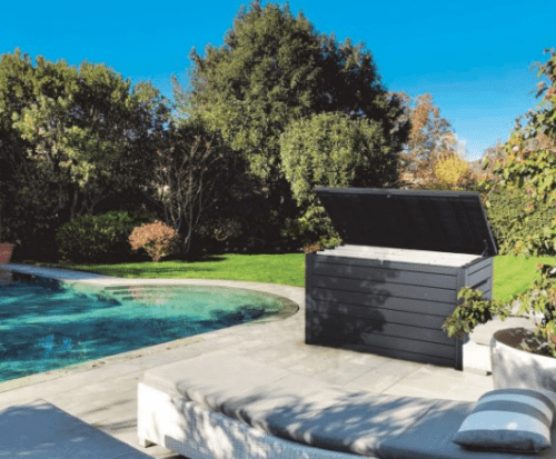 Купить Сундук Keter Ontario Box из пластика антрацит 850 л по низкой цене