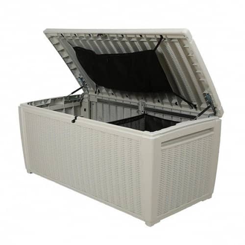 Купить Сундук Keter Pool Box из пластика белый 500 л по низкой цене