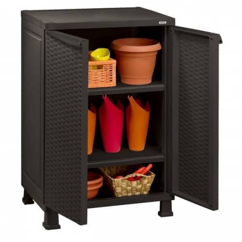 Купить Шкаф Keter Rattan Base  Tall Shed из пластика по низкой цене