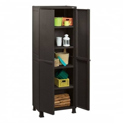 Купить Шкаф Keter Rattan Style Tall Shed из пластика по низкой цене