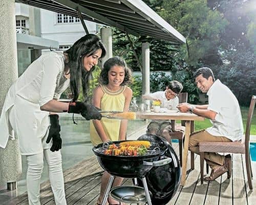 Купить Гриль Weber Compact Kettle 1321004 угольный черный 57 см по низкой цене