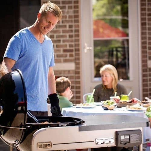 Купить Гриль Weber Performer Deluxe GBS 15501004 угольный черный 57 см по низкой цене