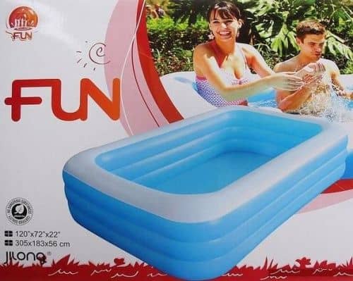 Купить Бассейн Jilong Giant Rectangular Pool 10184 надувной 305х183х56 см по низкой цене