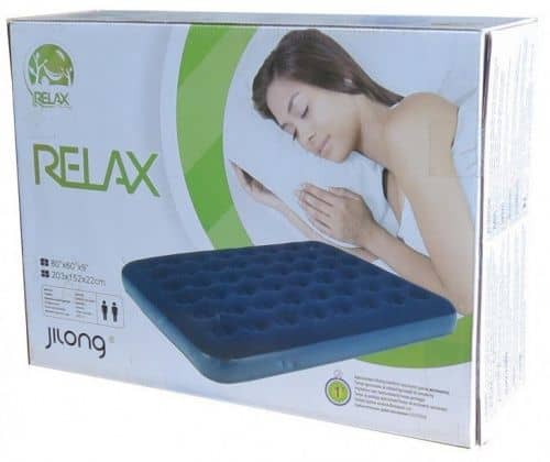 Купить Матрас Relax Flocked Air Bed King 20256-5 надувной синий по низкой цене