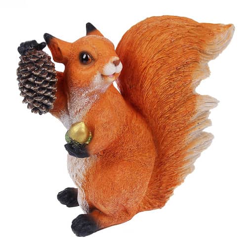 Купить Фигура садовая Белка с шишкой 28 см по низкой цене