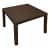 Купить Стол Keter Melody Quatro пластиковый коричневый по низкой цене