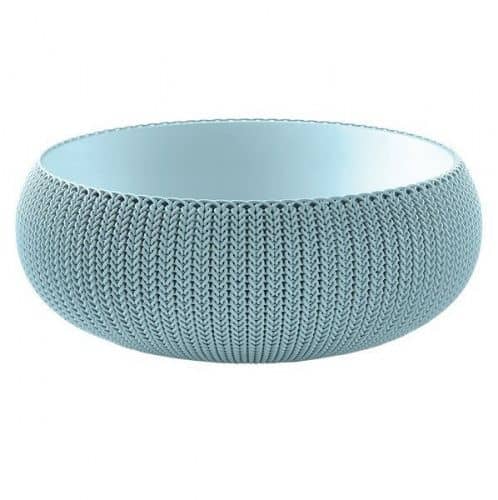 Купить Кашпо Keter Cozies L для цветов серое 540х540х200 мм по низкой цене