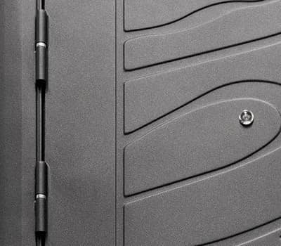 Купить Дверь Промет С3 Джаз входная металлическая левая снаружи металл Черный муар внутри МДФ Орех темный 2066х880 мм по низкой цене