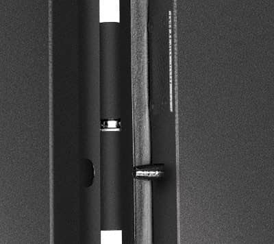 Купить Дверь Промет С4 Камелот входная металлическая левая снаружи металл Черный муар внутри МДФ Орех темный 2066х980 мм по низкой цене