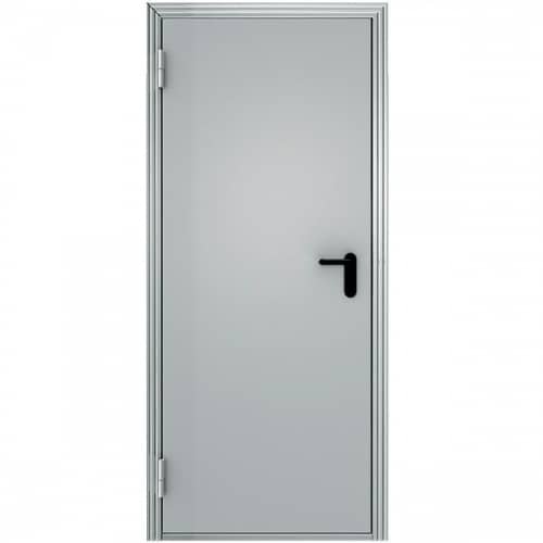 Купить Дверь Меги ПДС-1 EI60 входная противопожарная стальная левая RAL 7038 2050х870 мм по низкой цене