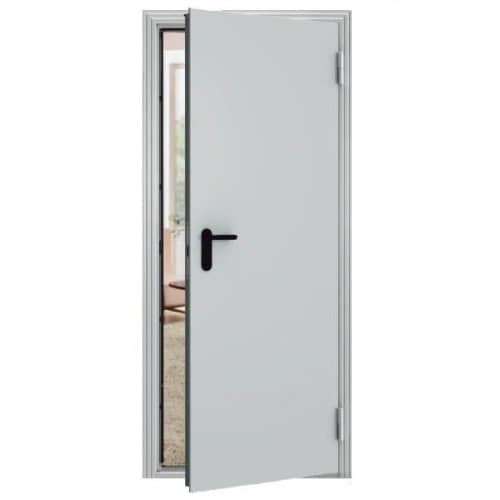 Купить Дверь Меги ПДС-1 EI60 входная противопожарная стальная правая RAL 7038 2050х870 мм по низкой цене