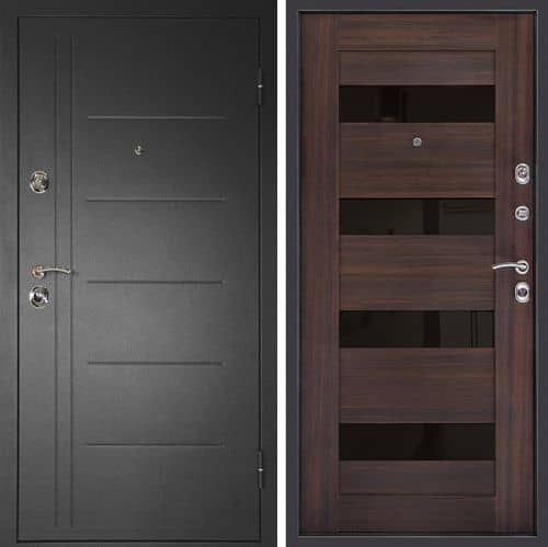 Купить Дверь Дверной Континент входная металлическая Сити-С правая Венге 860x2050 мм по низкой цене