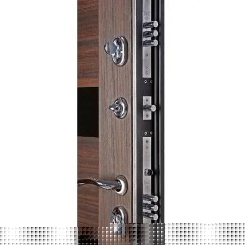 Купить Дверь Дверной Континент входная металлическая Сити-С правая Венге 860x2050 мм по низкой цене