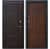 Купить Дверь МеталЮр М5 входная металлическая левая снаружи МДФ винорит Венге внутри МДФ винорит Темный орех 2050х960 мм по низкой цене