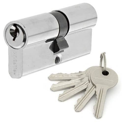 Купить Цилиндр Фабрика Замков ключ-ключ E AL 60 CP хром по низкой цене