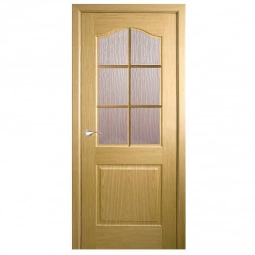 Купить Дверное полотно Belwooddoors Капричеза Дуб стекло кора дуба с деревянной рамкой 2000х600 мм по низкой цене