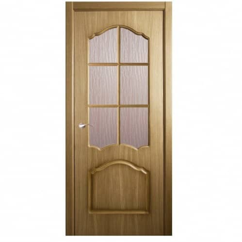 Купить Дверное полотно Belwooddoors Каролина Дуб стекло кора дуба с деревянной рамкой 2000х600 мм по низкой цене