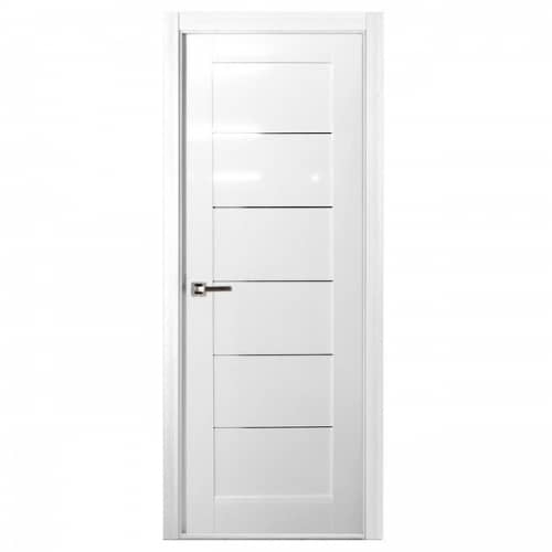 Купить Дверное полотно Belwooddoors Мирелла Белый глянец глухое 2000х800 мм по низкой цене